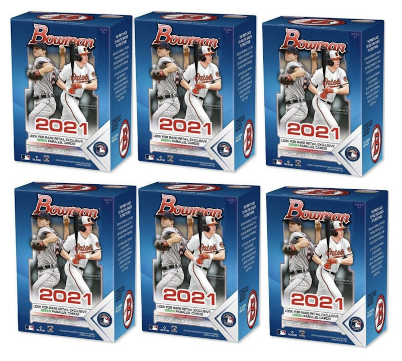 2021 Bowman Baseball Blaster Box 6x Lot