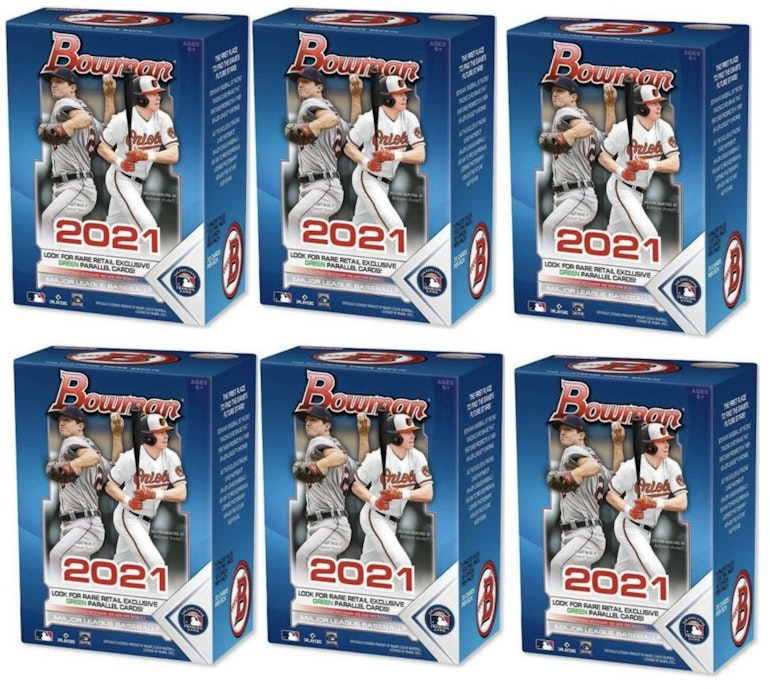2021-bowman-baseball-blaster-box-6x-lot