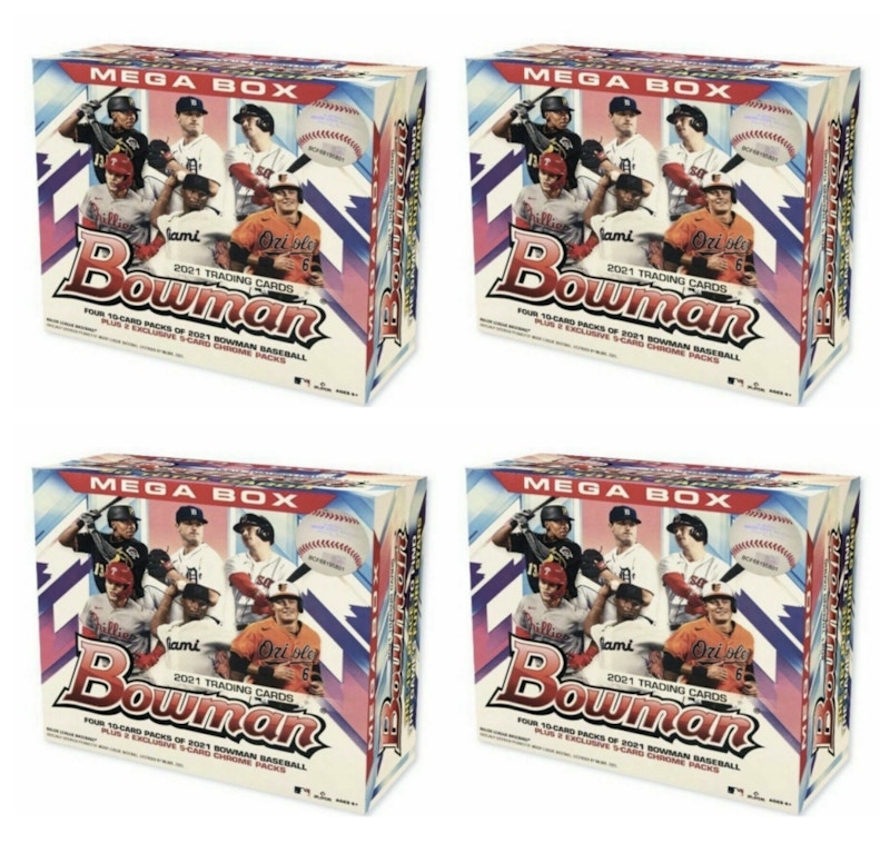 2021 Bowman Baseball Mega Box 4x Lot