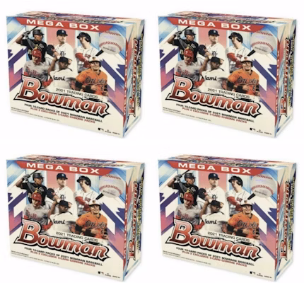 2021 Bowman Baseball Mega Box 4x Lot Buy 2021 Bowman Baseball Mega Box 4x Lot