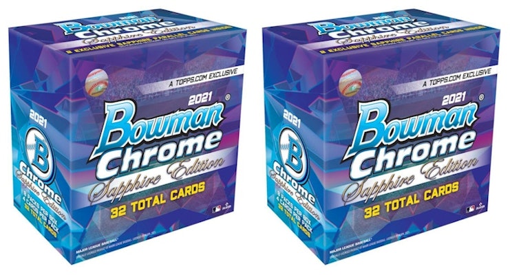 2021 Bowman Chrome Sapphire Edition Baseball Box 2x Lot Buy 2021 Bowman Chrome Sapphire Edition Baseball Box 2x Lot