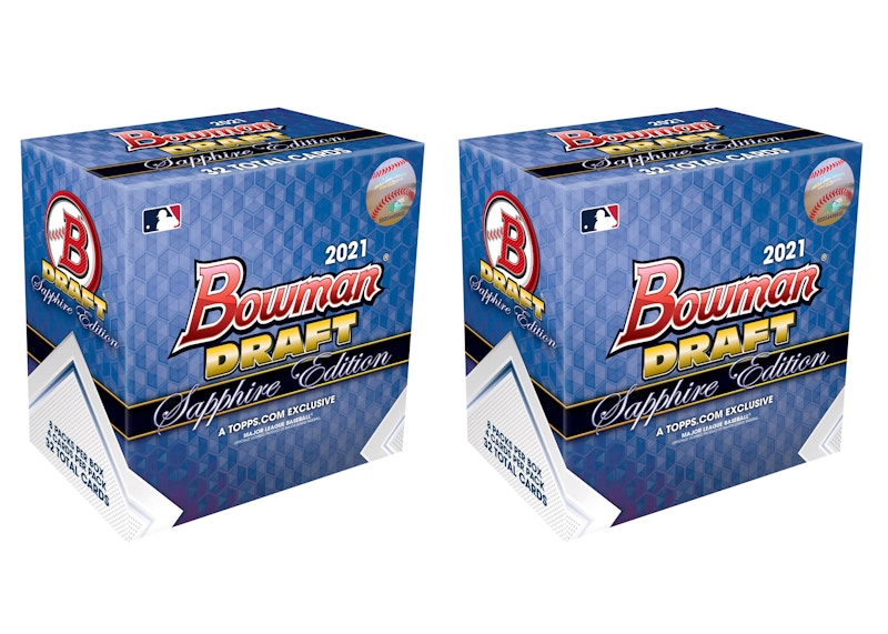 2021 Bowman Draft Sapphire Edition Baseball Hobby Box 2x Lot
