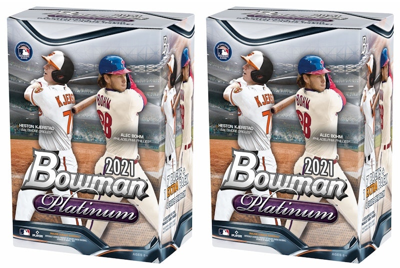 2021-bowman-platinum-baseball-blaster-box-2x-lot