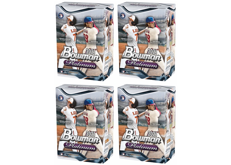 2021 Bowman Platinum Baseball Blaster Box 4x Lot