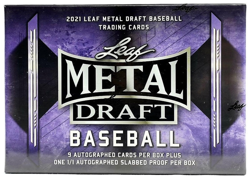 2021 Leaf Metal Draft Baseball Hobby Jumbo Box