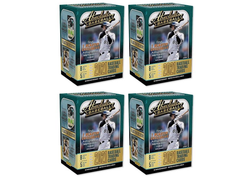2021 Panini Absolute Baseball Blaster Box 4x Lot