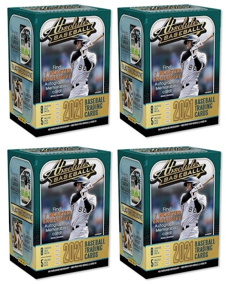 2021-panini-absolute-baseball-blaster-box-4x-lot