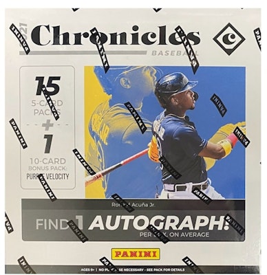Kotak Mega 2021 Panini Chronicles Baseball (Purple Velocity) Buy Kotak Mega 2021 Panini Chronicles Baseball (Purple Velocity)