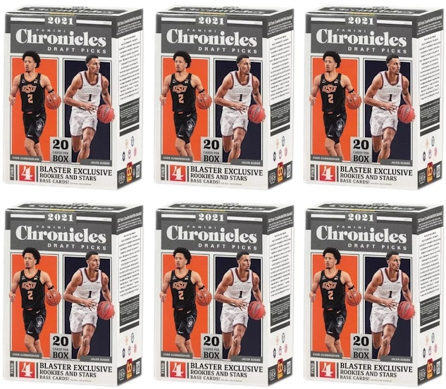 2021-panini-chronicles-draft-picks-collegiate-basketball-blaster-box-6x-lot