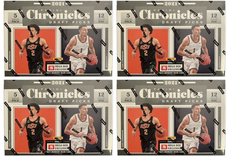 2021-panini-chronicles-draft-picks-collegiate-basketball-mega-box-orange-opti-chrome-parallels-4x-lot