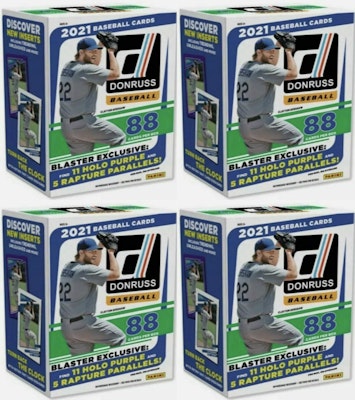 2021 Panini Donruss Baseball Blaster Box 4x Lot Buy 2021 Panini Donruss Baseball Blaster Box 4x Lot