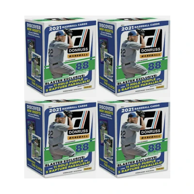 2021 Panini Donruss Baseball Blaster Box 4x Lot