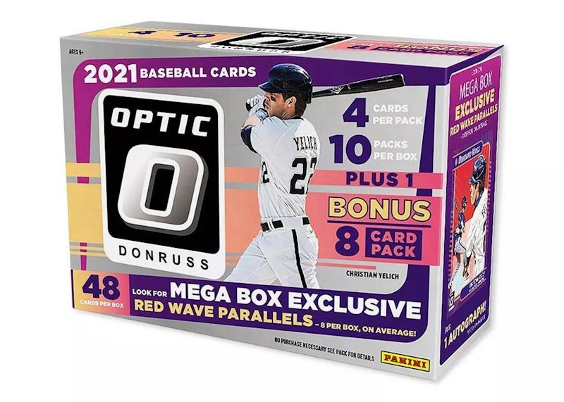 2021 Panini Donruss Optic Baseball Mega Box (Red Wave Parallels)