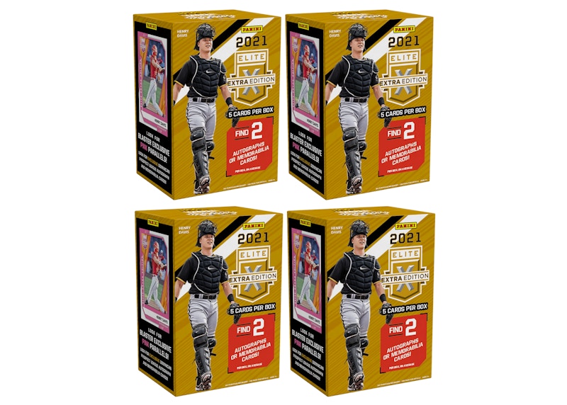 2021 Panini Elite Extra Edition Baseball Blaster Box 4x Lot