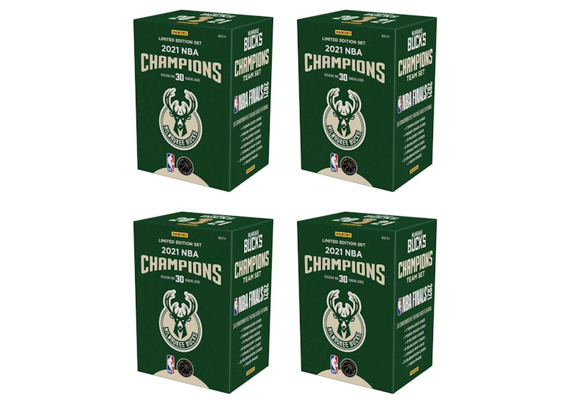 2021 Panini Milwaukee Bucks NBA Finals Champions 30 Card Team Set 4x Lot