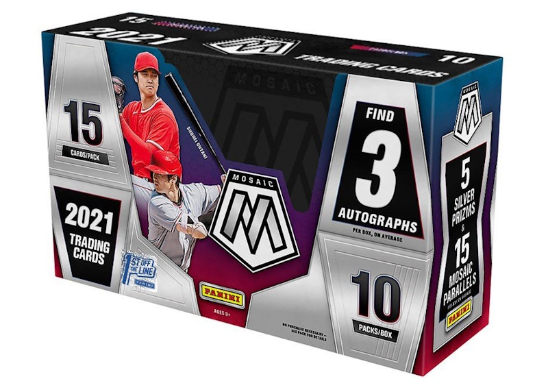 2021 Panini Mosaic Baseball 1st Off The Line Box