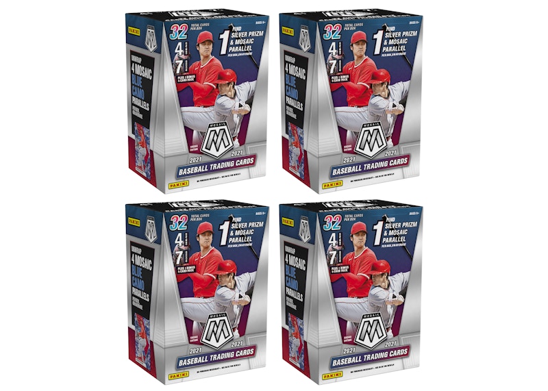 2021 Panini Mosaic Baseball Blaster Box 4x Lot