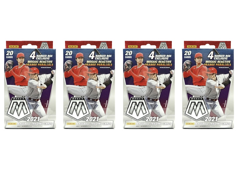 2021 Panini Mosaic Baseball Hanger Box 4x Lot