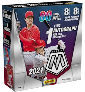 2021 Panini Mosaic Baseball Mega Box (80 ct.) Buy 2021 Panini Mosaic Baseball Mega Box (80 ct.)