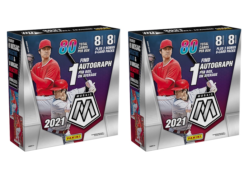 2021 Panini Mosaic Baseball Mega Box (80 ct.) 2x Lot
