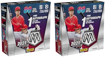 2021 Panini Mosaic Baseball Mega Box (80 ct.) 2x Lot 2021 Panini Mosaic Baseball Mega Box (80 ct.) 2x Lot
