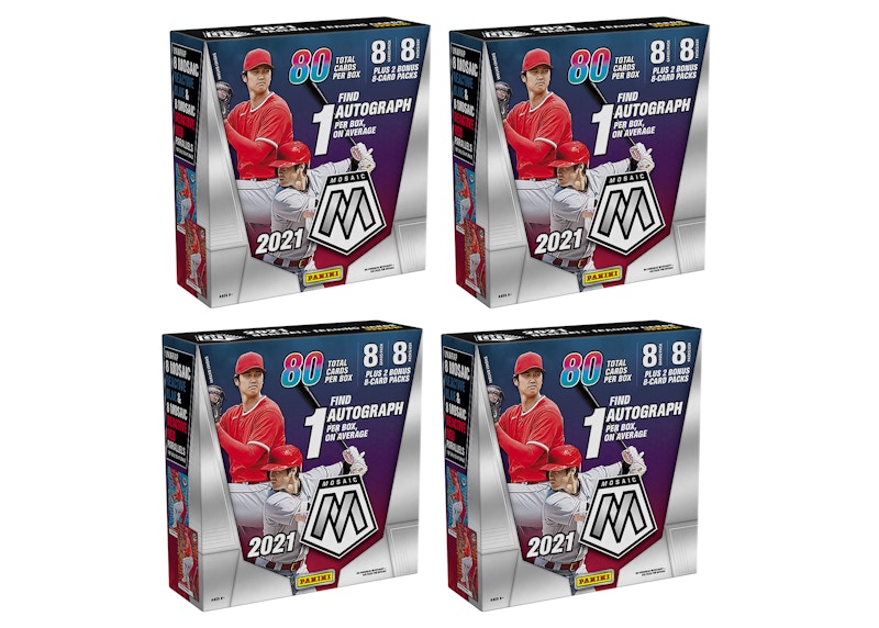 2021 Panini Mosaic Baseball Mega Box (80 ct.) 4x Lot