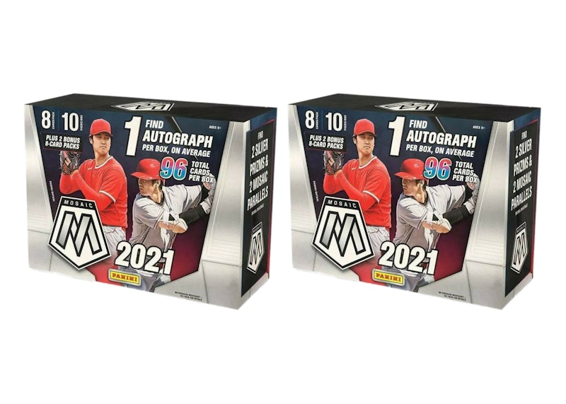 2021 Panini Mosaic Baseball Mega Box (96 ct.) 2x Lot