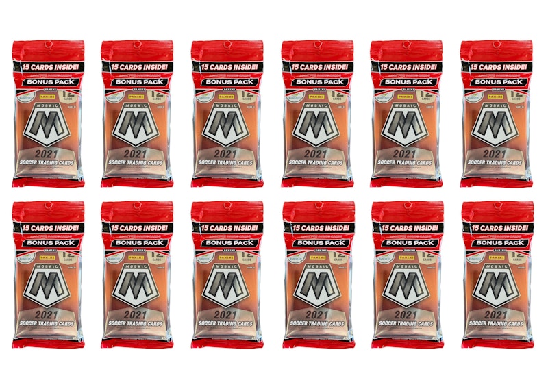 2021 Panini Mosaic UEFA Euro Soccer Cello Pack 12x Lot