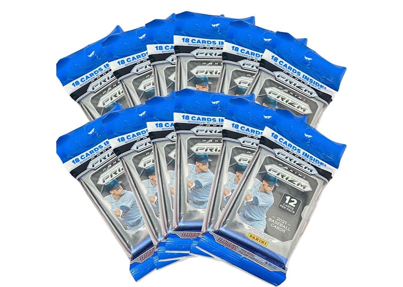 2021 Panini Prizm Baseball Cello Pack 12x lot