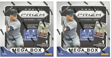 2021 Panini Prizm Baseball Mega Box (Cosmic Haze Prizm) 2x Lot 2021 Panini Prizm Baseball Mega Box (Cosmic Haze Prizm) 2x Lot