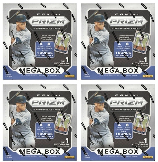 2021-panini-prizm-baseball-mega-box-cosmic-haze-prizm-4x-lot