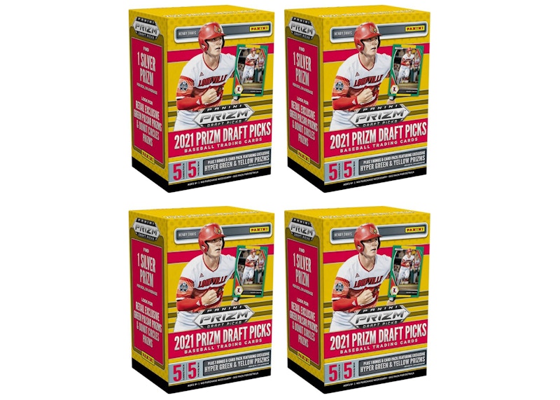2021 Panini Prizm Draft Picks Collegiate Baseball Blaster Box 4x Lot
