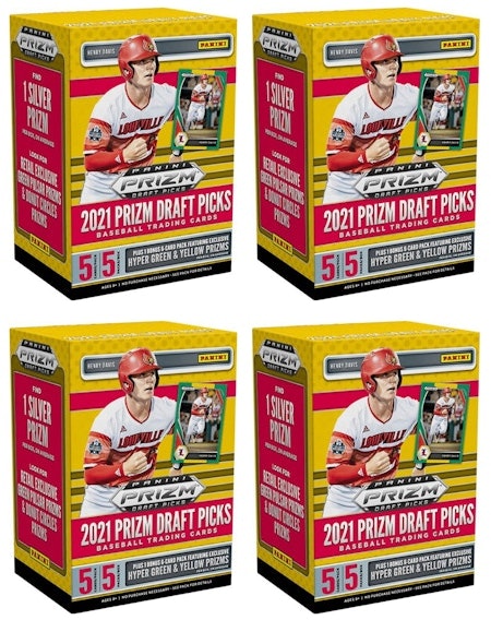 2021-panini-prizm-draft-picks-collegiate-baseball-blaster-box-4x-lot