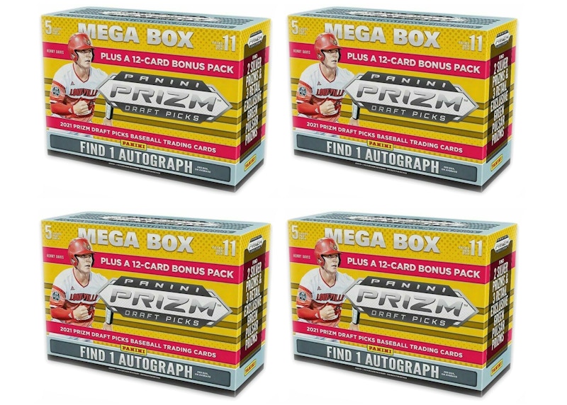 2021 Panini Prizm Draft Picks Collegiate Baseball Mega Box (Target) 4x Lot