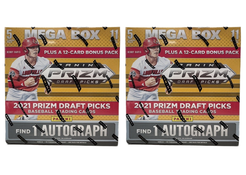 2021 Panini Prizm Draft Picks Collegiate Baseball Mega Box (Walmart) 2x Lot