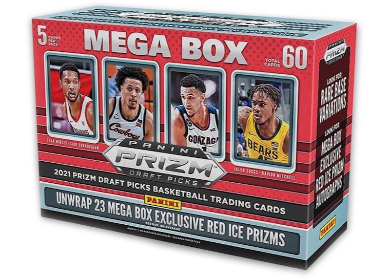 2021 Panini Prizm Draft Picks Collegiate Basketball Mega Box (Red Ice Prizms)