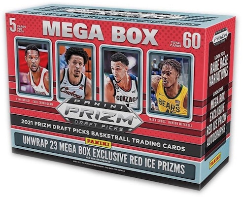 2021 Panini Prizm Draft Picks Collegiate Basketball Mega Box (Red Ice Prizms) Buy 2021 Panini Prizm Draft Picks Collegiate Basketball Mega Box (Red Ice Prizms)