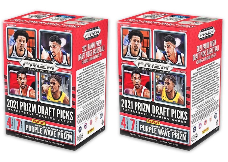 2021 Panini Prizm Draft Picks Collegiate Basketball Blaster Box 2x Lot