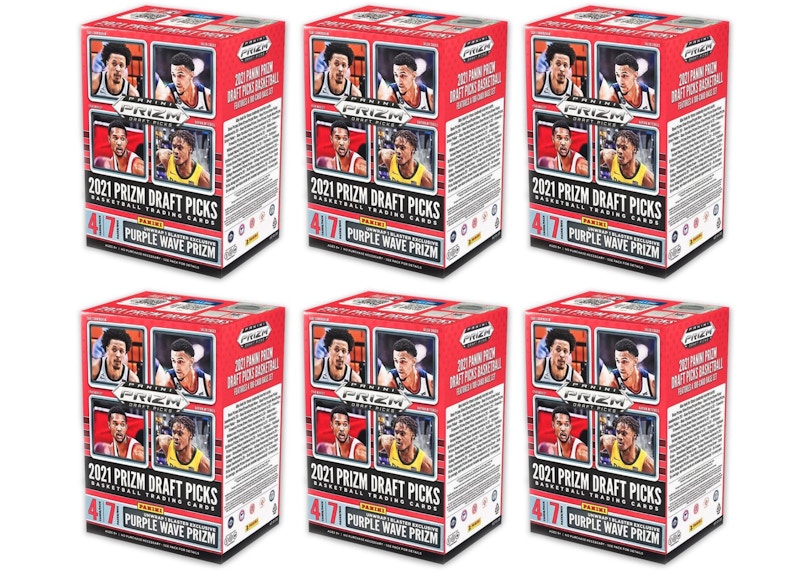 2021 Panini Prizm Draft Picks Collegiate Basketball Blaster Box 6x Lot