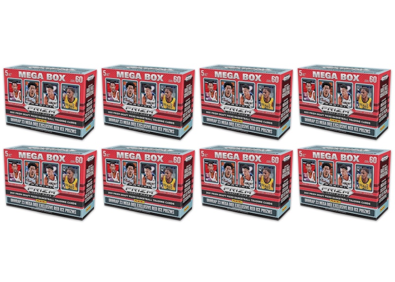 2021 Panini Prizm Draft Picks Collegiate Basketball Mega Box (Red Ice Prizms) 8x Lot