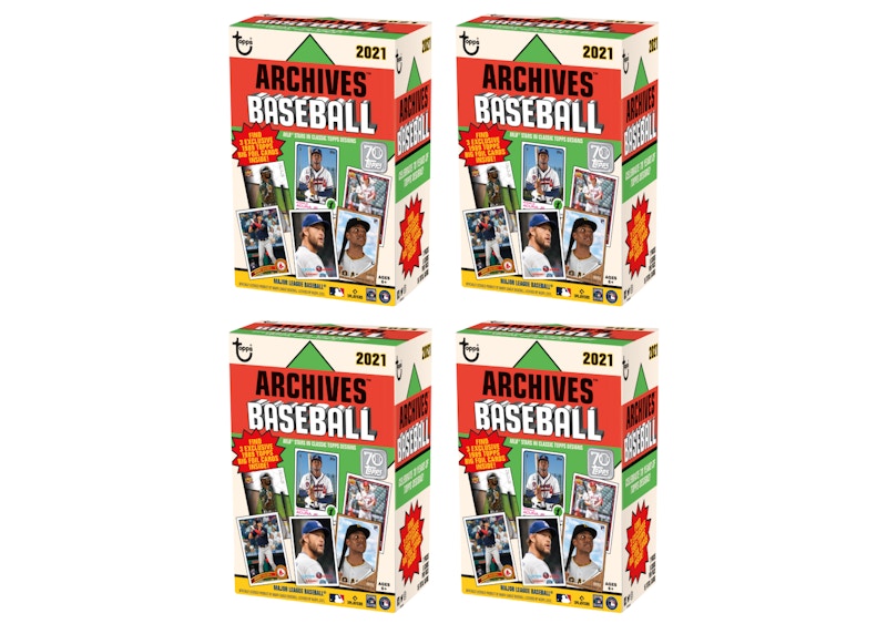 2021 Topps Archives Baseball Blaster Box 4x Lot