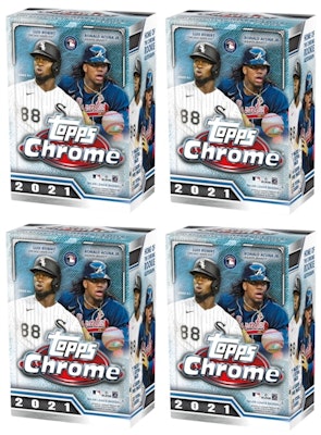 2021 Topps Chrome Baseball Blaster Box 4x Lot Buy 2021 Topps Chrome Baseball Blaster Box 4x Lot