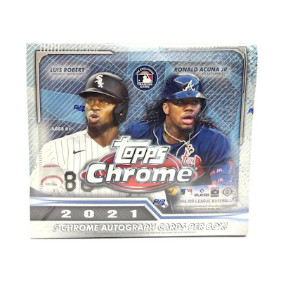 2021 Topps Chrome Baseball Jumbo Box