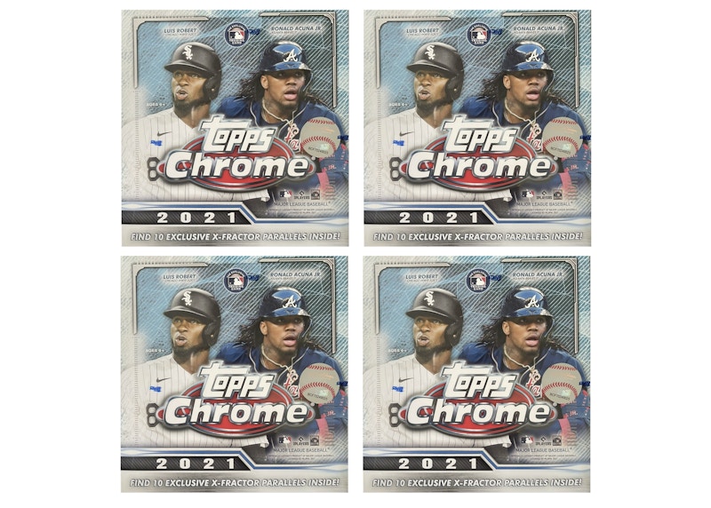 2021 Topps Chrome Baseball Mega Box 4x Lot