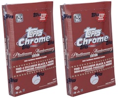 2021 Topps Chrome Platinum Anniversary Baseball Hobby Lite Box 2x Lot 2021 Topps Chrome Platinum Anniversary Baseball Hobby Lite Box 2x Lot