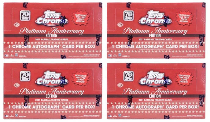 2021 Topps Chrome Edisi Platinum Anniversary Kotak Hobi Baseball 4x Lot Buy 2021 Topps Chrome Edisi Platinum Anniversary Kotak Hobi Baseball 4x Lot