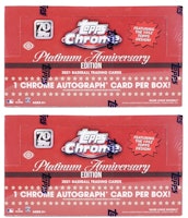 2021 Topps Chrome Platinum Anniversary Baseball Hobby Box 2x Lot 2021 Topps Chrome Platinum Anniversary Baseball Hobby Box 2x Lot