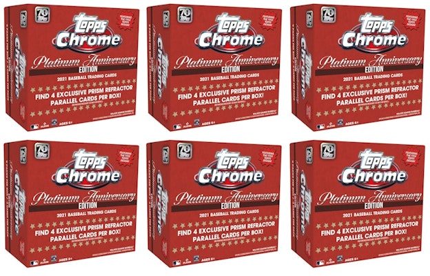 2021 Topps Chrome Platinum Anniversary Baseball Mega Box 6x Lot Olahraga Buy 2021 Topps Chrome Platinum Anniversary Baseball Mega Box 6x Lot Olahraga