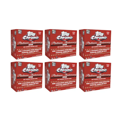 2021 Topps Chrome Platinum Anniversary Baseball Mega Box 6x Lot