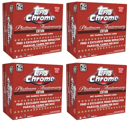 2021 Topps Chrome Platinum Aniversario Béisbol Mega Caja Lote de 4. Buy 2021 Topps Chrome Platinum Aniversario Béisbol Mega Caja Lote de 4.